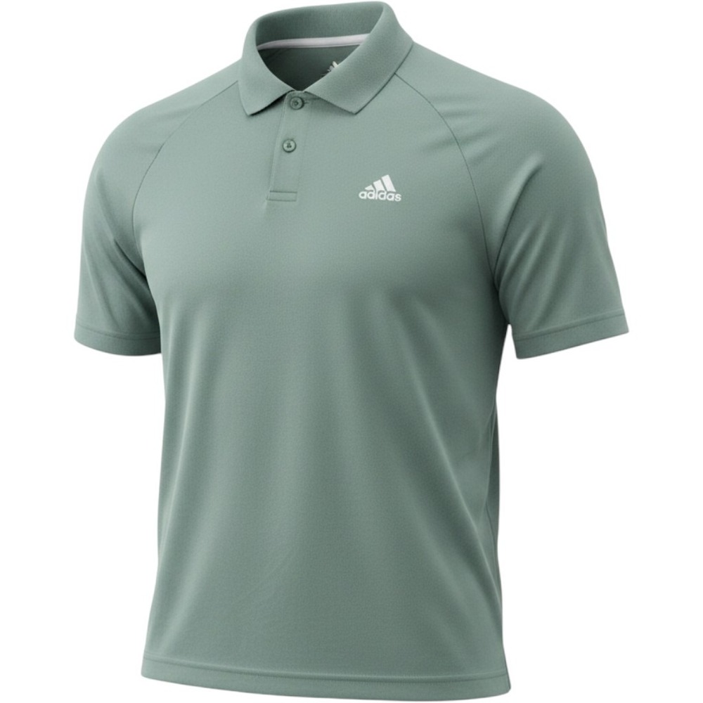 Adidas Golf Mens Large Sage Green Heathered Performance Polo Shirt 62754781-S1